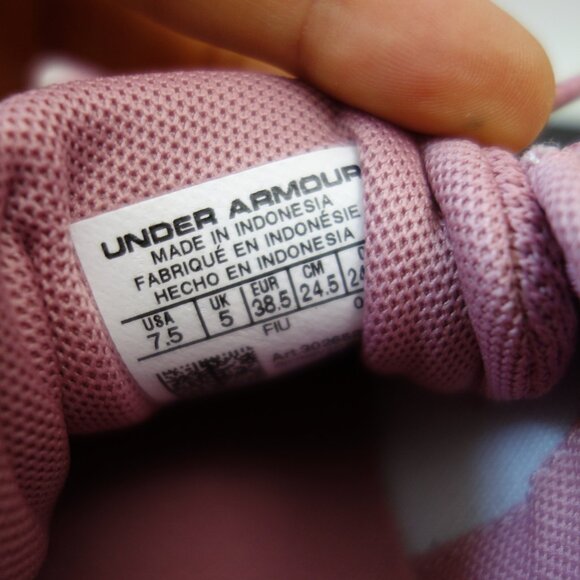 Under Armour Women's Charged Persuit 3 SNEAKERS, 7.5, Rose Pink NIB! - Picture 10 of 11